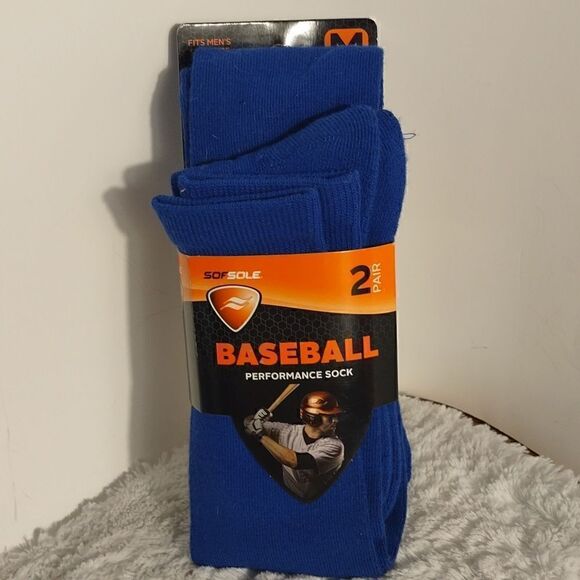 Men's Baseball Athletic Socks 2 Pair - Picture 4 of 4